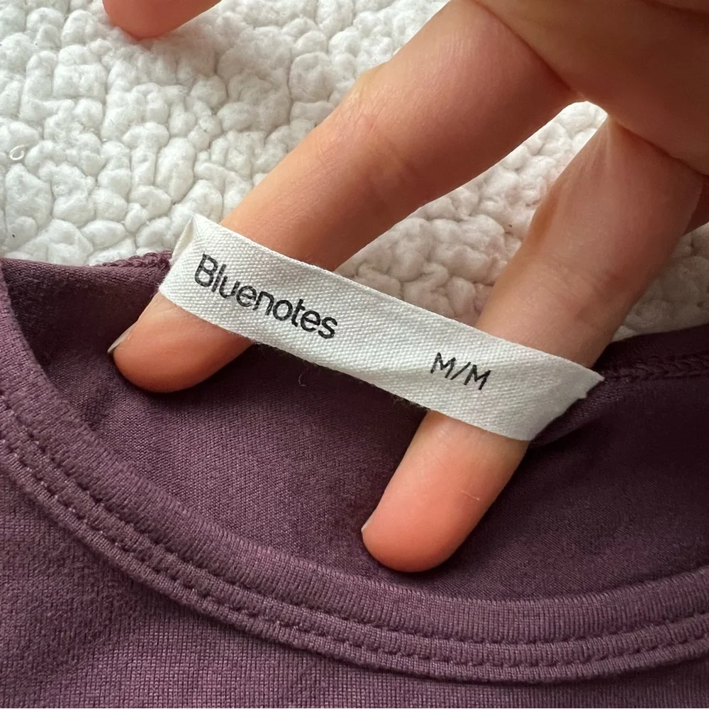 Bluenotes Purple Long Sleeve Bodysuit - Picture 5 of 10